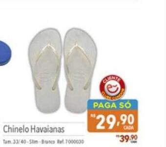 Supermercados Condor Chinelo havaianas oferta