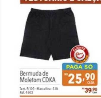Supermercados Condor Bermuda de moletom cdka oferta