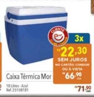 Supermercados Condor Caixa térmica mor oferta