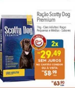 Supermercados Condor Ração scotty dog premium oferta