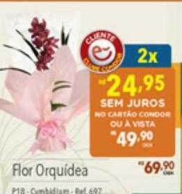 Supermercados Condor Flor orquídea oferta
