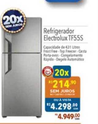 Supermercados Condor Refrigerador electrolux tf55s oferta