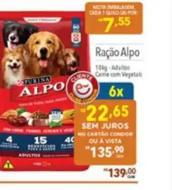 Supermercados Condor Ração alpo oferta