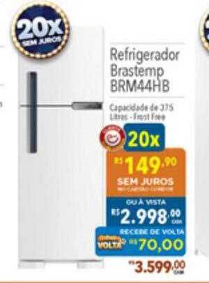 Supermercados Condor Refrigerador brastemp brm44hb oferta