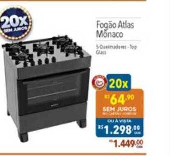 Supermercados Condor Fogão atlas mônaco oferta