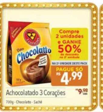 Supermercados Condor Achocolatado 3 corações oferta