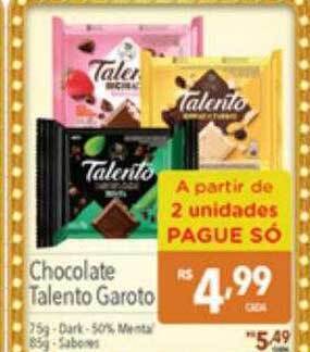Supermercados Condor Chocolate talento garoto oferta