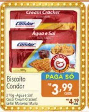 Supermercados Condor Biscoito condor oferta