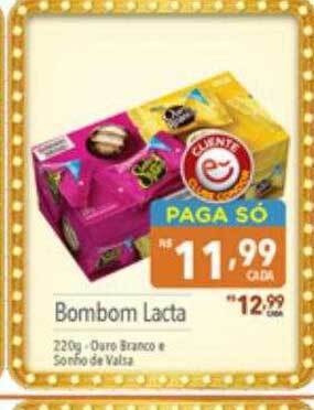 Supermercados Condor Bombom lacta oferta