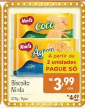 Supermercados Condor Biscoito ninfa oferta