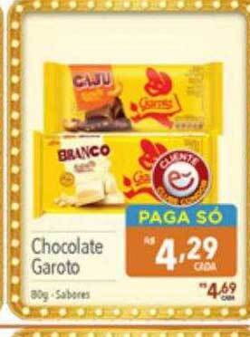 Supermercados Condor Chocolate garoto oferta