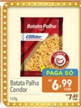 Supermercados Condor Batata palha condor oferta