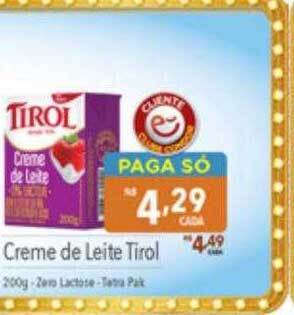 Supermercados Condor Creme de leite tirol oferta
