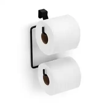 Porta papel higiêncio duplo para caixa acoplada black - arthi