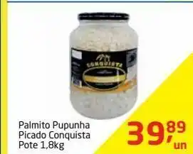 Palmito pupunha picado conquista 1.8kg