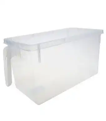 Freitas Varejo Cesto organizador de plástico útil bazar transparente 31x16x15cm oferta