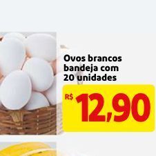 Mercado Extra Ovos brancos oferta