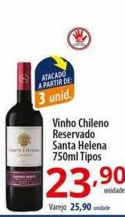 Akki Atacadista Vinho chileno reservado santa helena tipos oferta