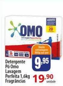 Detergente pó omo lavagem perfeita fragrâncias