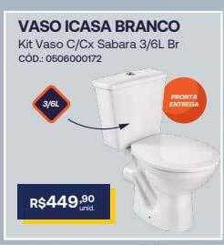Santa Cruz Acabamentos Vaso icasa branco oferta