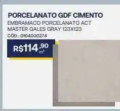Santa Cruz Acabamentos Porcelanato gdf cimento oferta