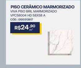 Santa Cruz Acabamentos Piso cerâmico marmorizado oferta