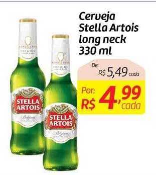 Cerveja stella artois long neck