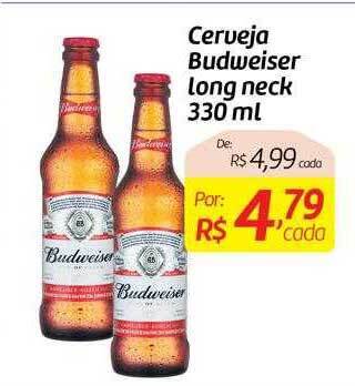 Comper Cerveja budweiser long neck oferta