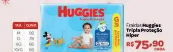 Drogarias Farmagnus Fraldas huggies tripla proteção hiper oferta