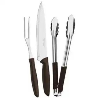 Lojas Certel Kit para churrasco plenus tramontina 3 peças oferta