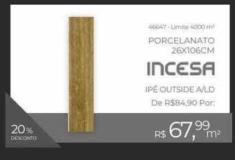 ABC da Construção Porcelanato 26x106cm incesa oferta