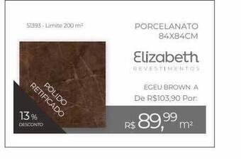 Porcelanato 84x84cm elizabeth