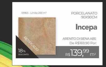 Porcelanato 90x90cm incepa