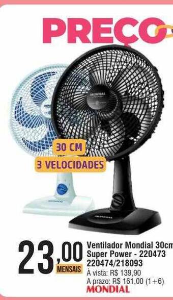 Berlanda Ventilador mondial 30cm super power oferta