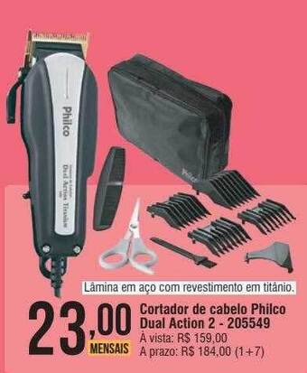 Berlanda Cortador de cabelo philco dual action 2 oferta