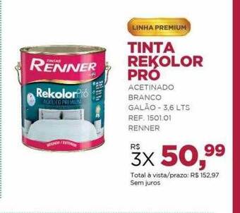 Redemac Tinta rekolor pró renner oferta