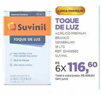 Redemac Toque de luz suvinil oferta
