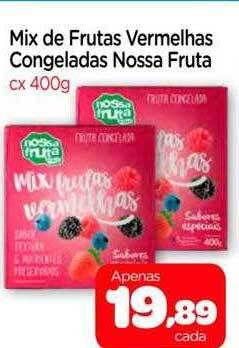Nordestão Mix de frutas vermelhas congeladas nossa fruta oferta