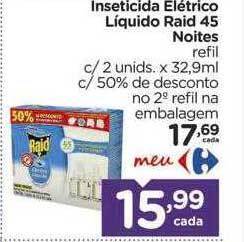 Carrefour Inseticida elétrico líquido raid 45 noites oferta