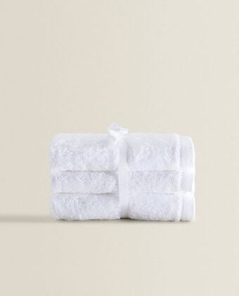 ZARA HOME (pack de 3) toalha de algodão de qualidade premium oferta