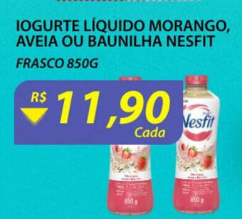Assaí Atacadista Iogurte Liquido Morango, Aveia ou Baunilha Nesfit 850g oferta