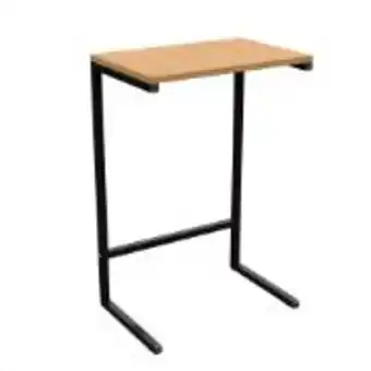 Mesa lateral retangular mdf 45x69cm preta corazzi - dicarlo 