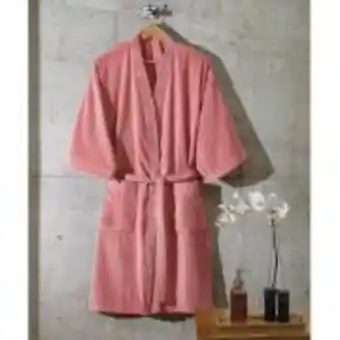 Ferreira Costa Roupão de banho confort unissex liso g com cinto rosê - dohler  oferta