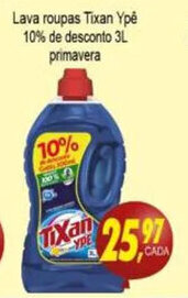 Kaçula Supermercados Lava roupas Tixan Ype 10% De desconto 3L Primavera oferta