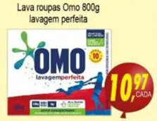 Kaçula Supermercados Lava Roupas Omo 800g lavagem perfeita oferta
