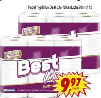 Papel Higiénico Best Lite Folha Dupla 20m c/12
