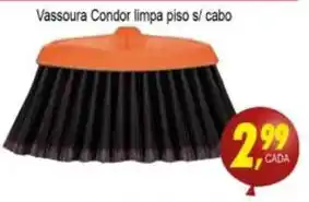 vassoura Condor limpa piso s/ cabo