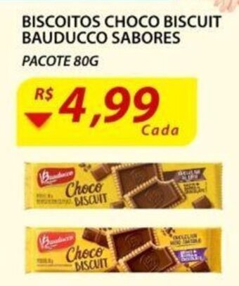 Assaí Atacadista Biscoitos Choco Biscuit bauducco sabores pacote 80g oferta