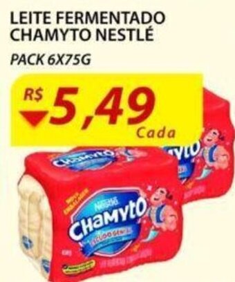 Assaí Atacadista Leite fermentado Chamyto Nestle 6x75g oferta