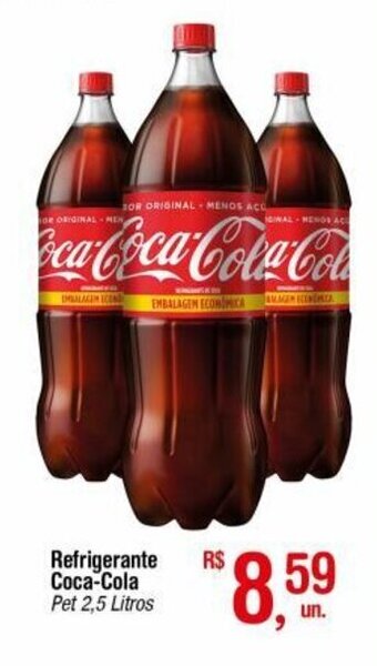 Fort Atacadista Refrigerante Coca Cola 2.5L oferta